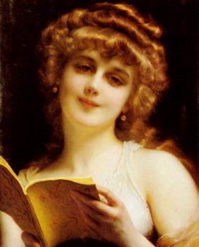 埃蒂安 阿道夫 皮奧特 A Blonde Beauty Holding a Book 埃蒂安 阿道夫 皮奧特 A Blonde Beauty Holding a Book